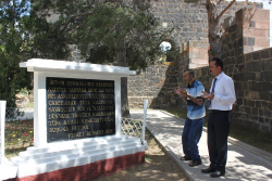 İl Kültür ve Turizm  Müdürü Cemal ALMAZ ve Harun ÖNER'in Aziziye Tabyaları Gezisi