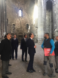Kültür ve Turizm Bakanlığı Müsteşarı Ömer ARISOY'un Öşvank Kilisesi İncelemeleri