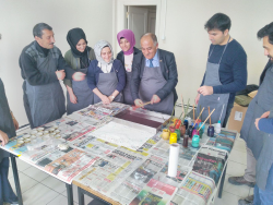 SODES Kültürümü ve Tarihimi Öğreniyorum Projesi Ebru Kursu